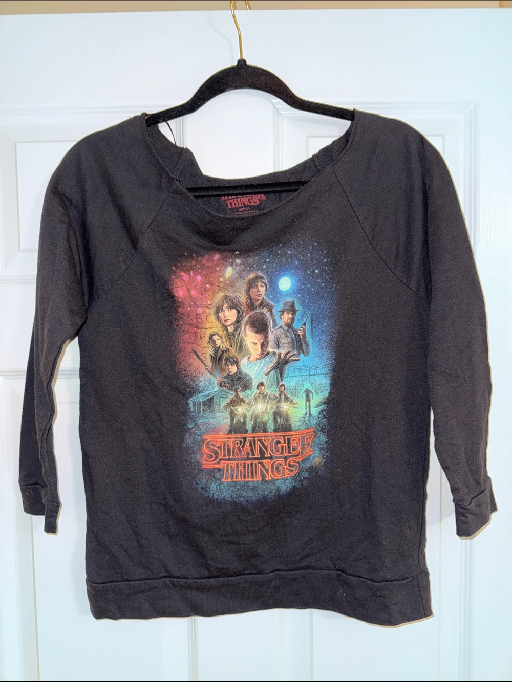 Stranger Things Black Graphic Sweatshirt
